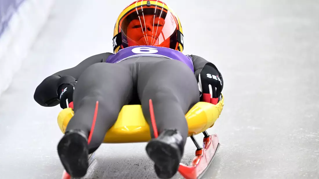 Siegte auch beim Weltcup in St. Moritz: Rodlerin Julia Taubitz. (Archivbild) - Bild: Robert Michael/dpa