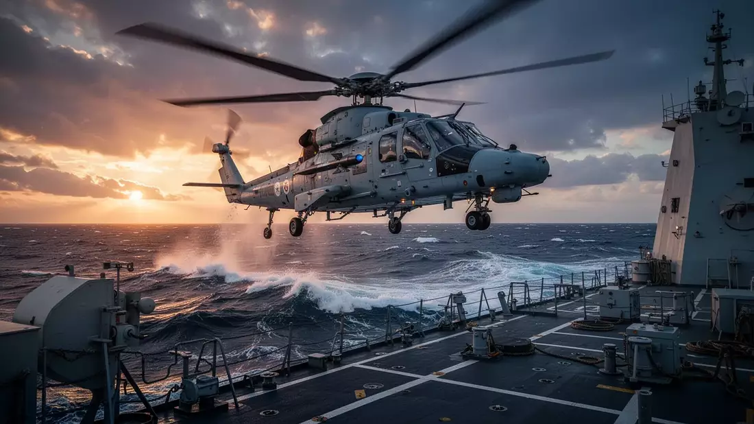 Royal Navy testet Drohnenabwehr mit Wildcat-Helikopter - Bild: über boerse-global.de