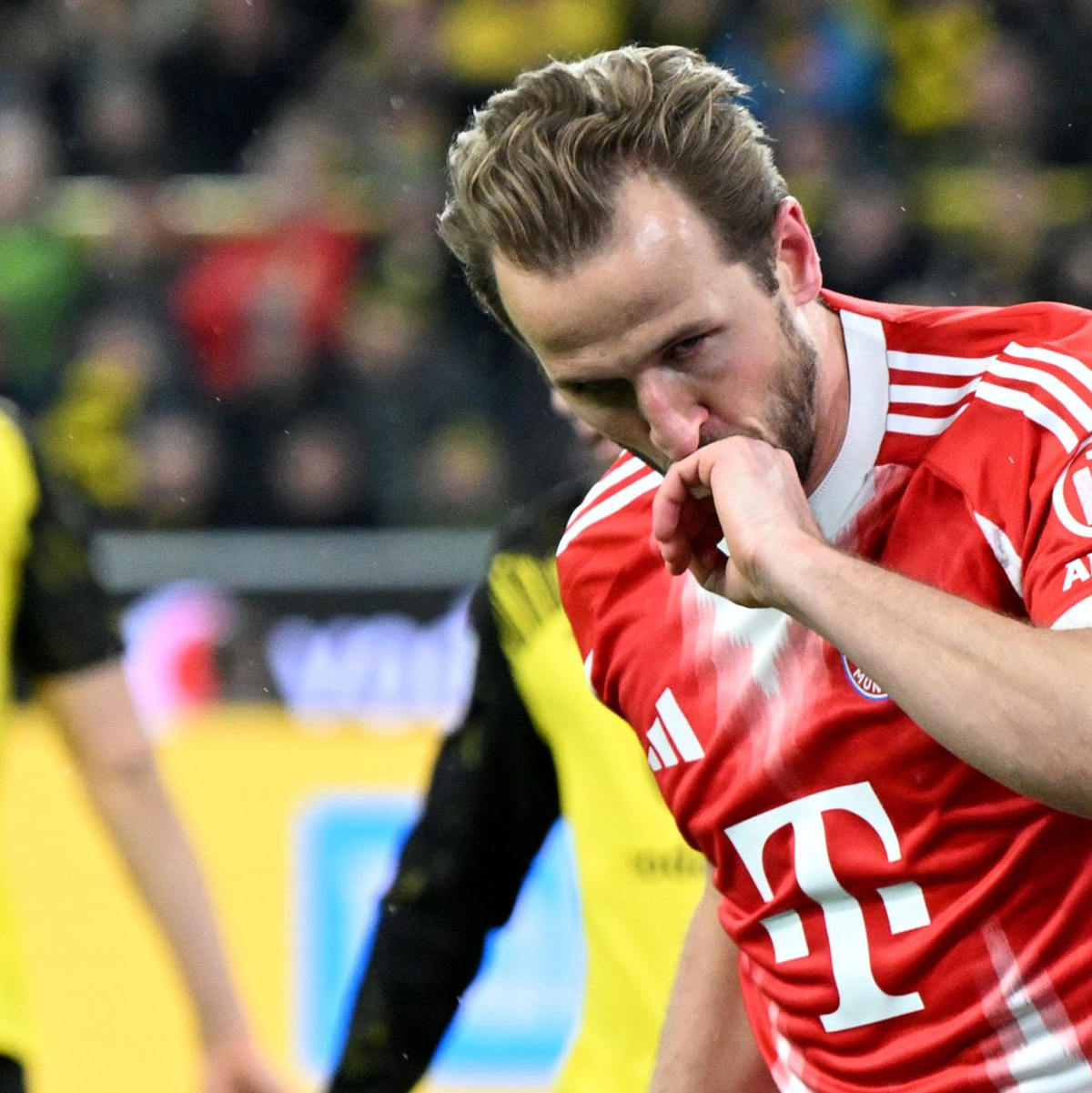 Jubelte über zwei Tore: Bayerns Torjäger Harry Kane - Foto: Federico Gambarini/dpa