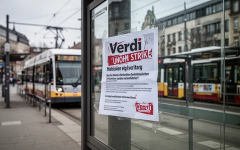 Verdi-Lahmlegung: Deutschlandweit rollen ab Freitag keine Busse und Bahnen - Foto: über boerse-global.de
