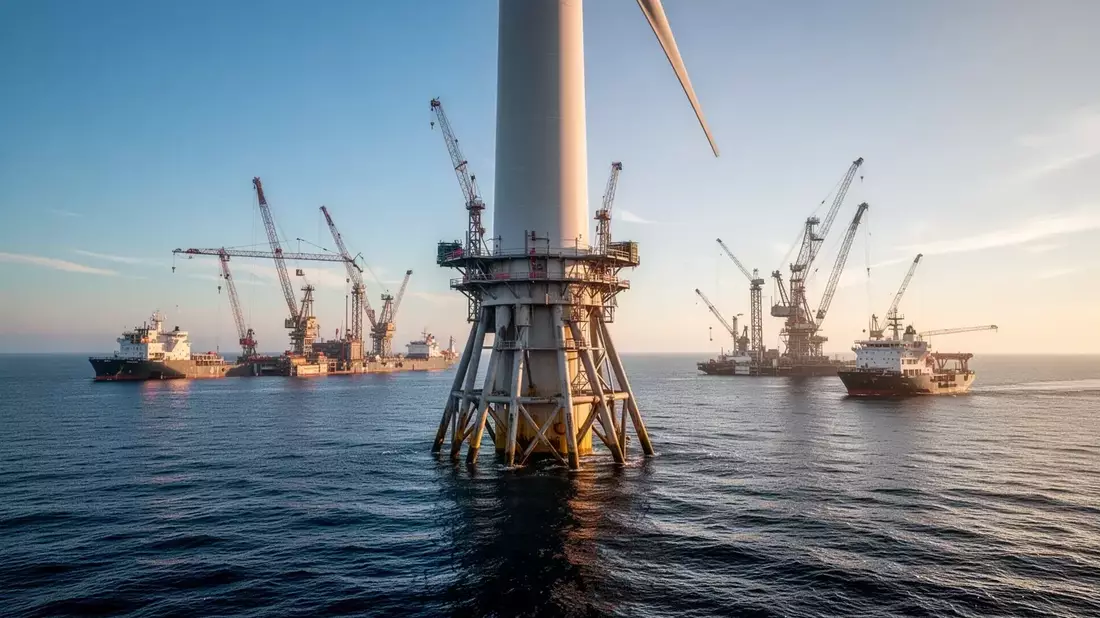 Ørsted Aktie: Turbinen-Montage beginnt - Bild: über boerse-global.de