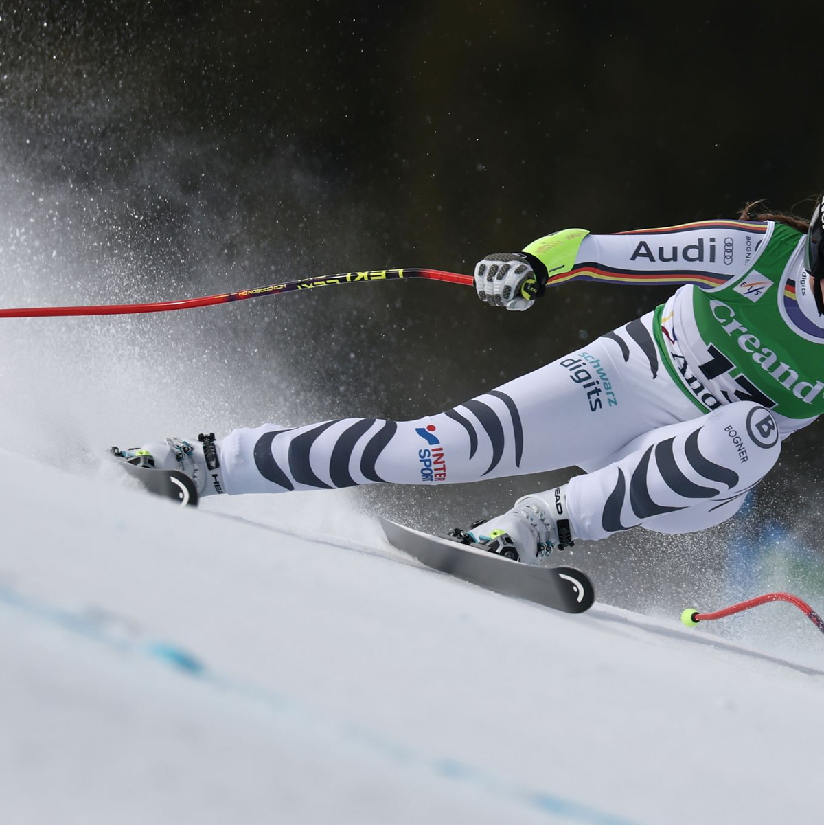 Emma Aicher feierte in Soldeu ihren zweiten Podesterfolg. - Foto: Gabriele Facciotti/AP/dpa