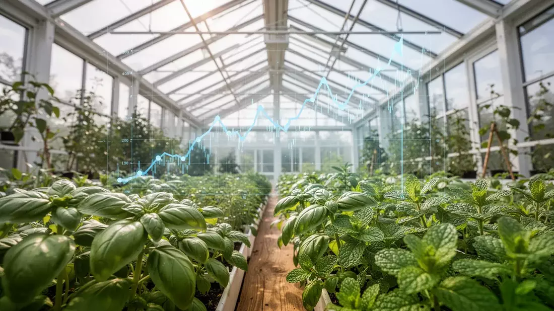 Herbalist Token: Marktplatz-Vision stockt Illustration mit AI erstellt übermittelt durch boerse-global.de
