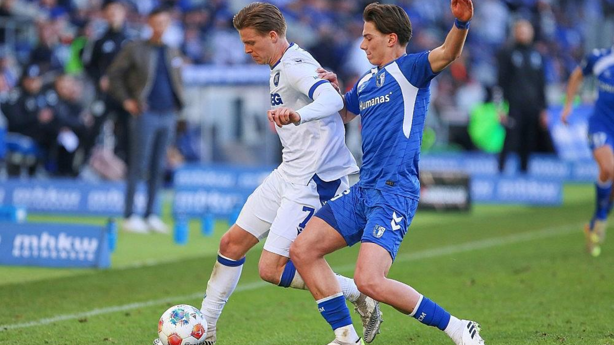 1. FC Magdeburg - Karlsruher SC am 01.03.2026 - Foto: via dts Nachrichtenagentur