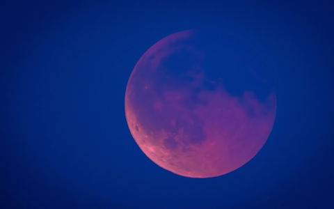 Es wird eine Mondfinsternis erwartet. (Archivbild) - Foto: Jens Büttner/dpa