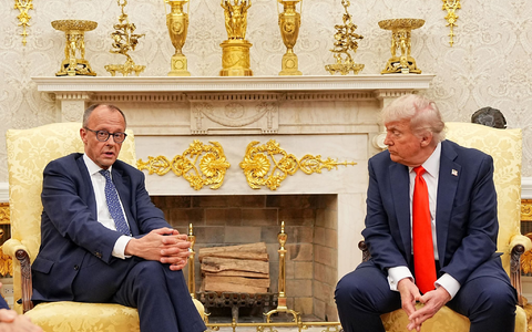 Beim letzten Aufeinandertreffen im Oval Office haben sich Trump und Merz ziemlich gut verstanden. - Foto: Michael Kappeler/dpa
