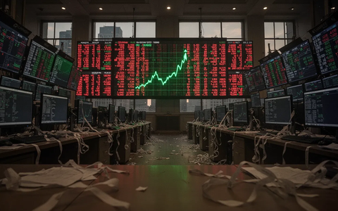 Dow Jones: Nur ein Plus im Blutbad - Foto: über boerse-global.de