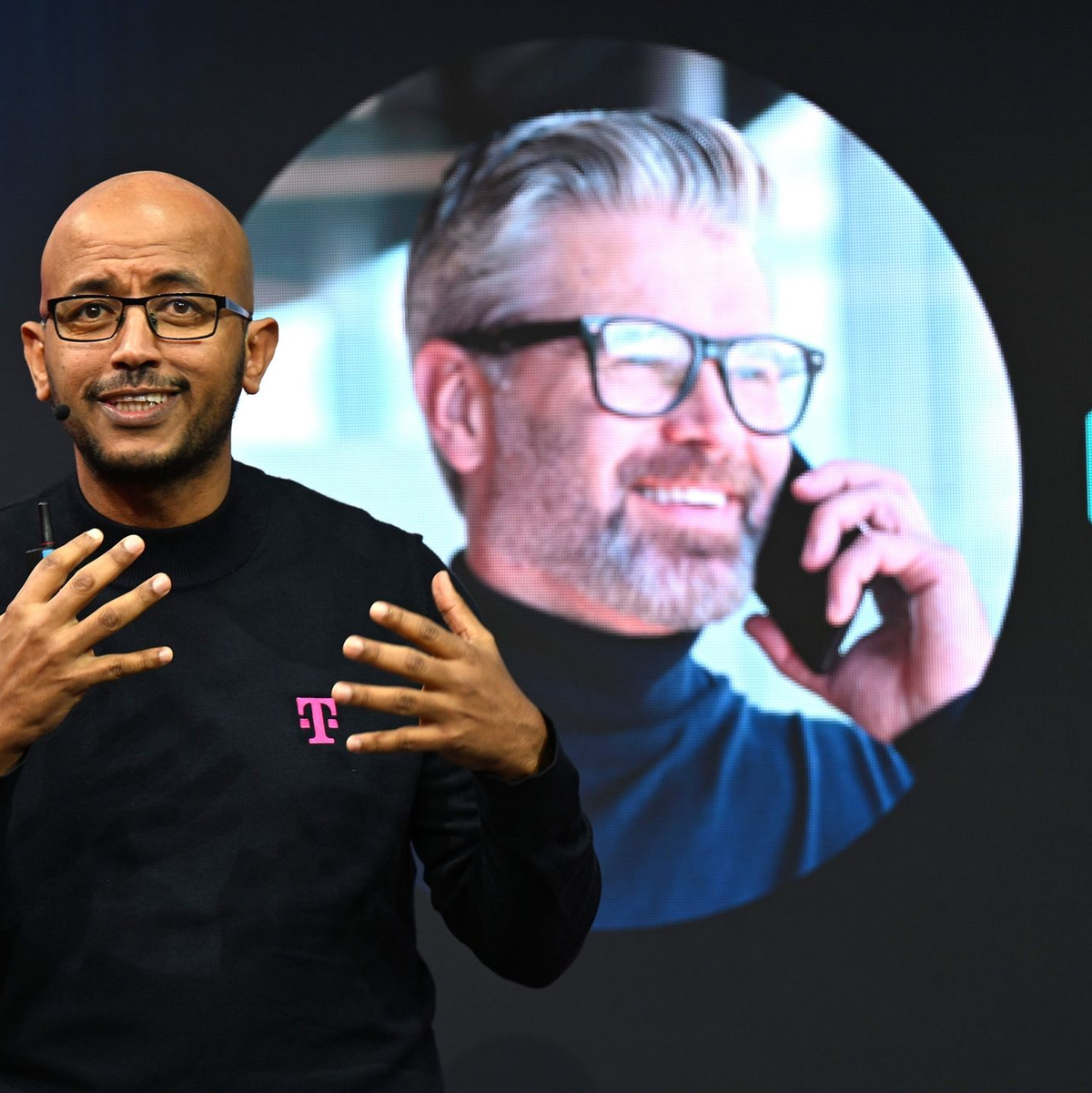 Telekom-Technologievorstand Abdu Mudesir möchte bald loslegen mit dem KI-Assistenten. - Foto: Wolf von Dewitz/dpa