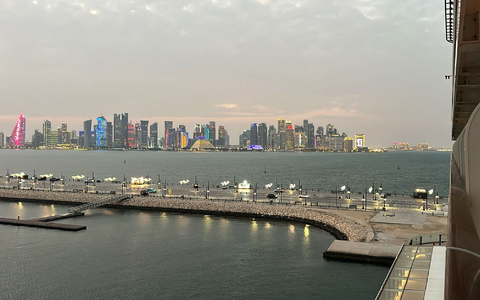 Am Morgen sei am Hafen von Doha noch alles in Ordnung gewesen, berichtet Lana Dörrer.  - Foto: Lana Dörrer/privat/dpa