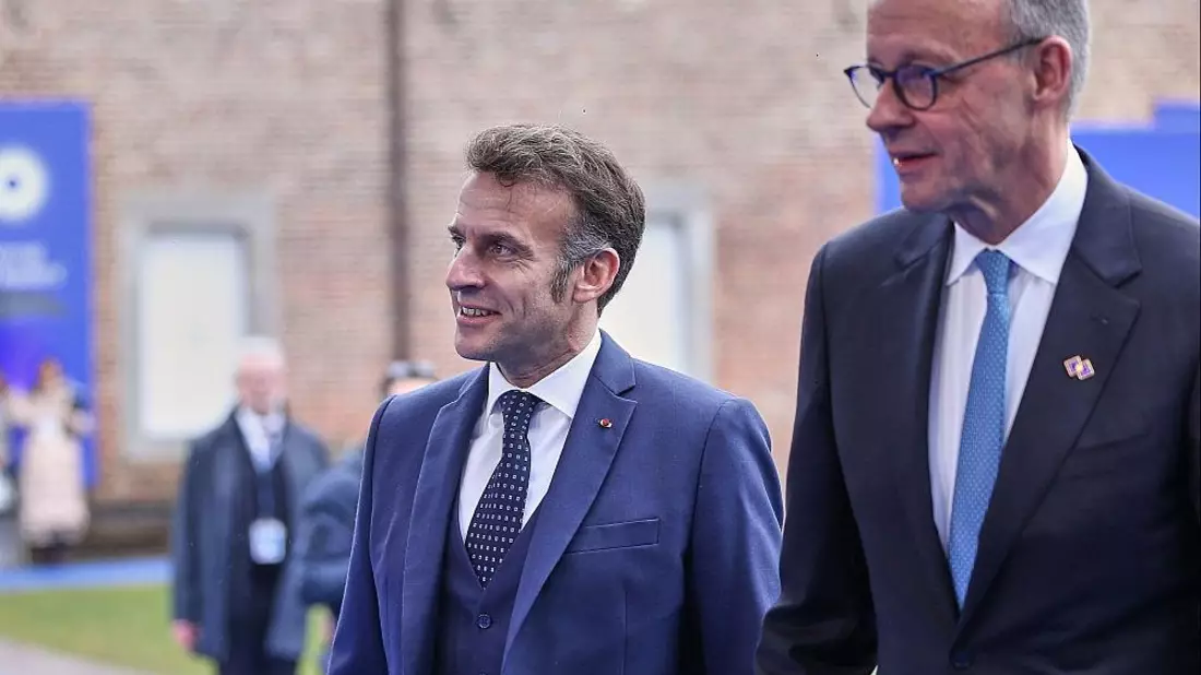 Emmanuel Macron und Friedrich Merz (Archiv) - Bild: via dts Nachrichtenagentur