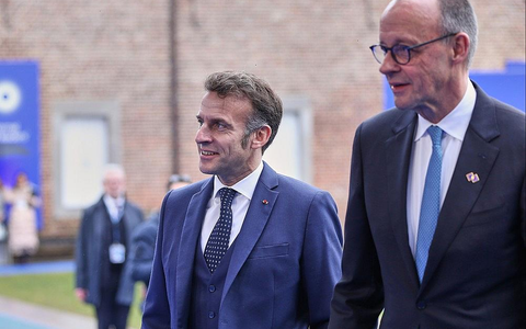 Emmanuel Macron und Friedrich Merz (Archiv) - Foto: via dts Nachrichtenagentur