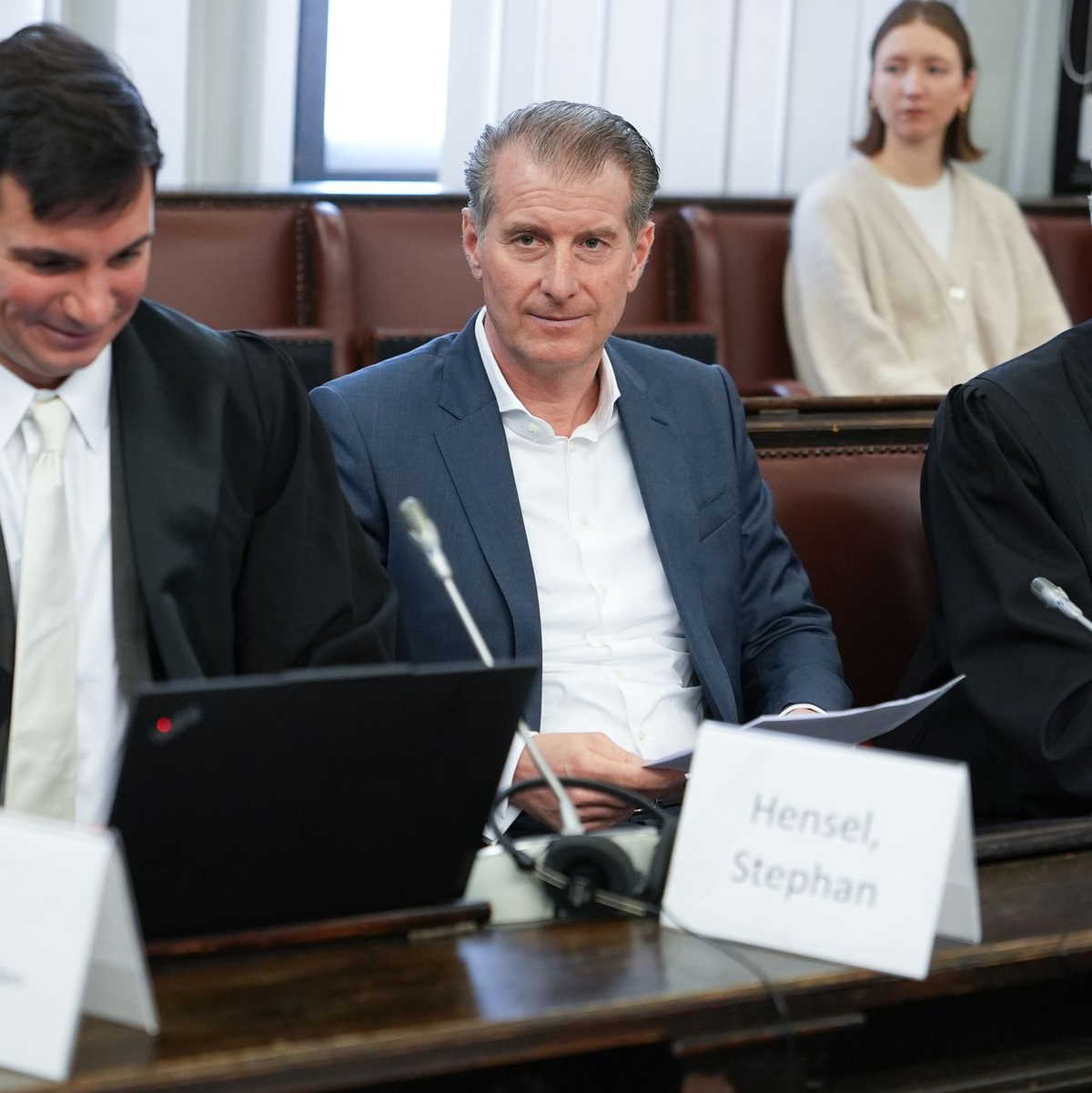 Stephan Hensel, der Ex-Mann von Christina Block, ist Nebenkläger im Prozess um die Entführer zweier gemeinsamer Kinder. - Foto: Marcus Brandt/Pool dpa/dpa