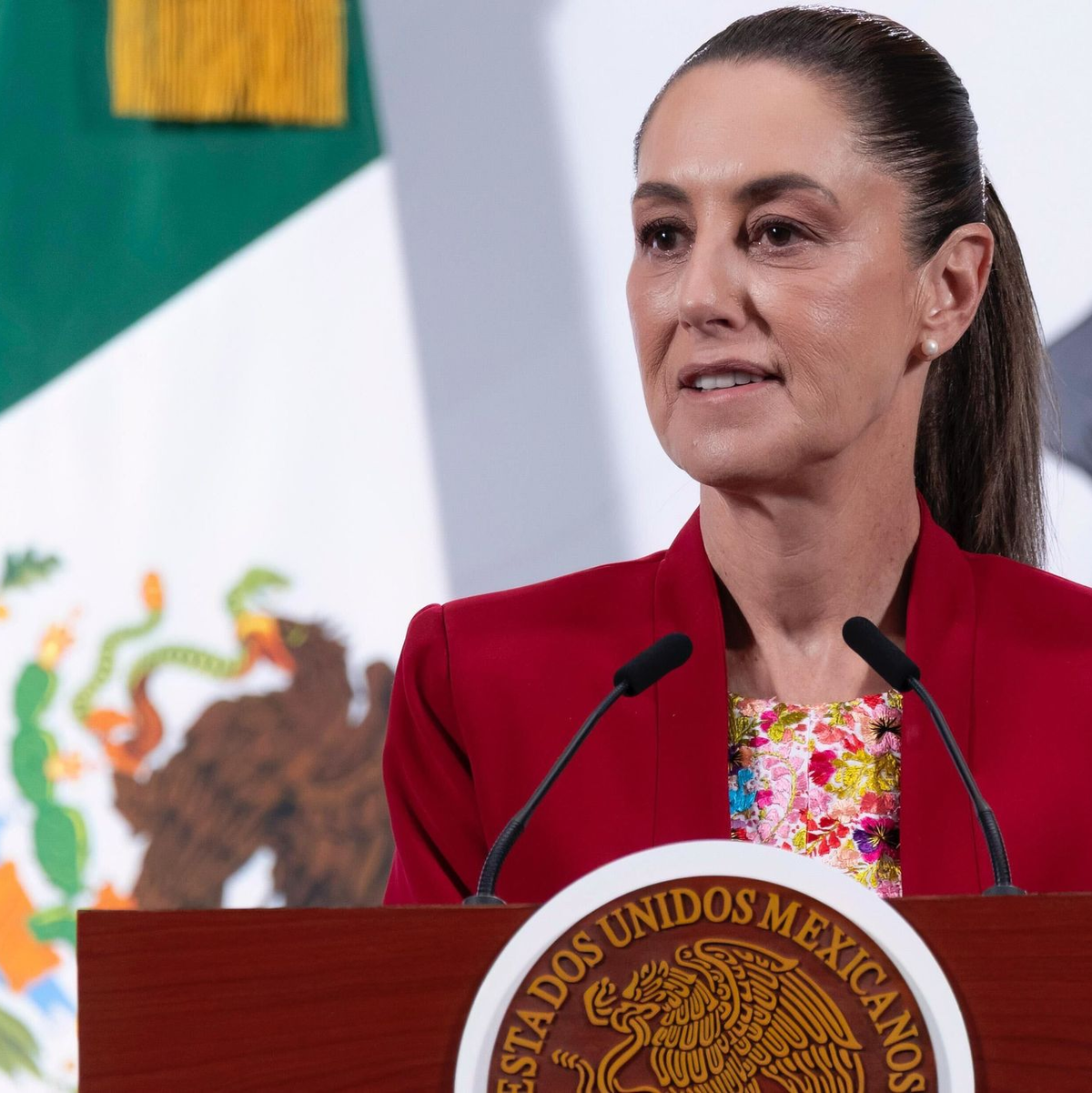 Präsidentin von Mexiko Claudia Sheinbaum garantiert Sicherheit für die WM-Besucher. (Archivbild) - Foto: Presidencia de México/dpa
