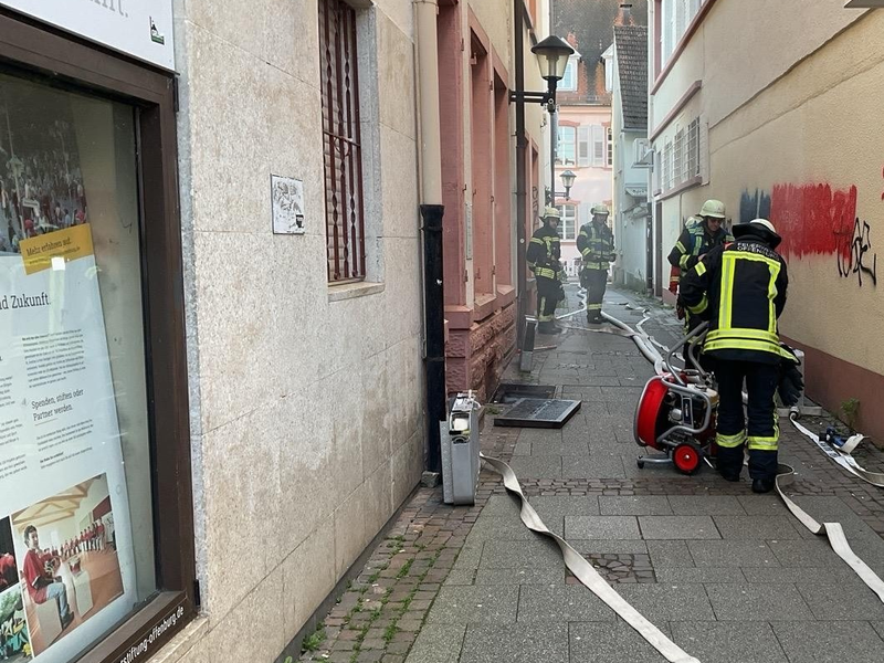 FW-OG: Feuerwehreinsatz in Offenburger Innenstadt - Foto: presseportal.de