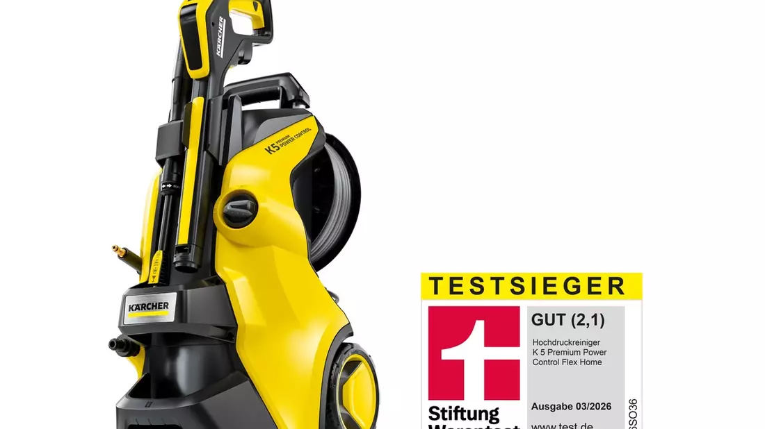 Spitzenplatzierung für Kärcher-Hochdruckreiniger / Kärcher K 5 Premium Power Control Flex ist Testsieger bei Stiftung Warentest - Bild: presseportal.de