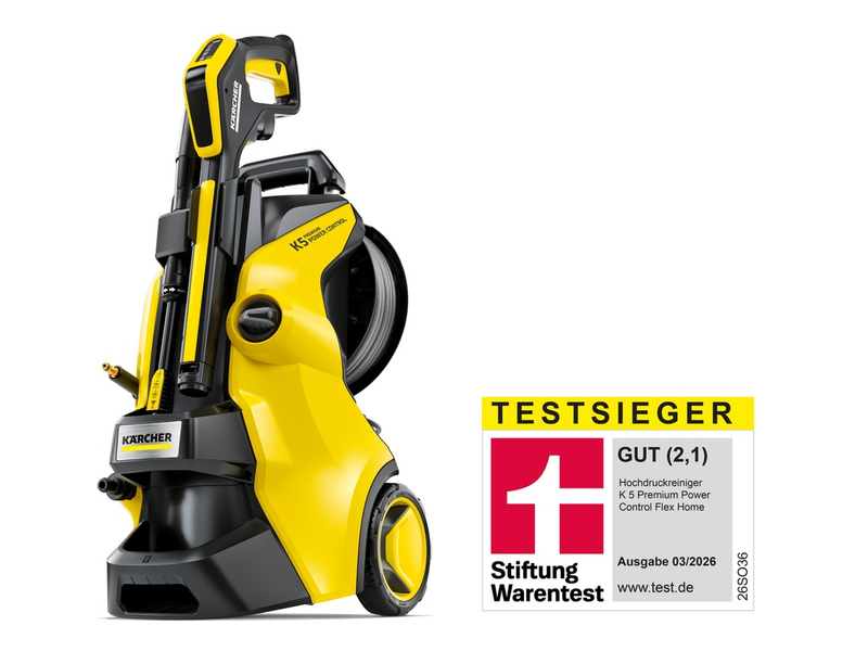 Spitzenplatzierung für Kärcher-Hochdruckreiniger / Kärcher K 5 Premium Power Control Flex ist Testsieger bei Stiftung Warentest - Foto: presseportal.de