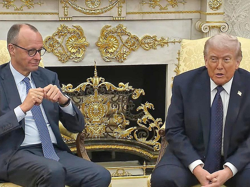 Friedrich Merz und Donald Trump am 03.03.2026 - Foto: via dts Nachrichtenagentur