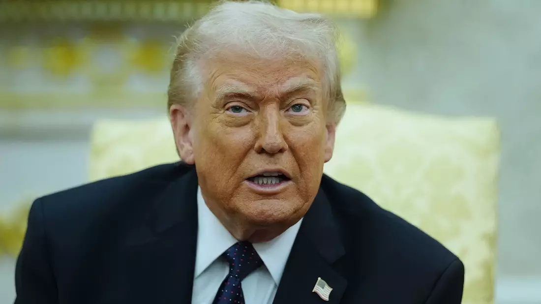 Trump begründete den Krieg im Iran erneut mit Sicherheitsinteressen.  - Bild: Kay Nietfeld/dpa