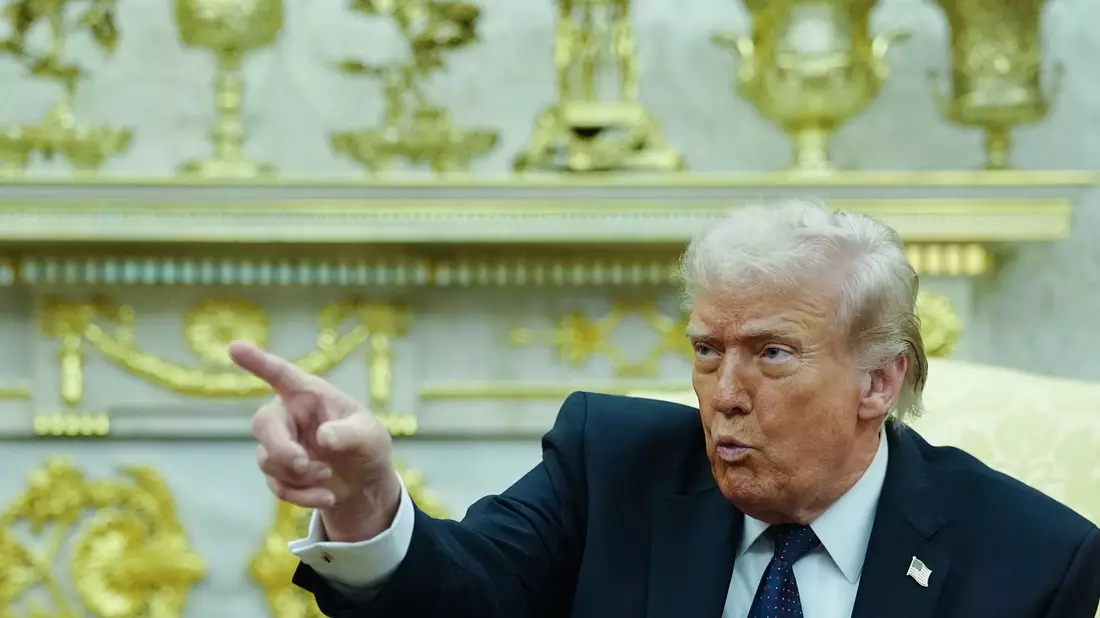 Trump kritisierte Spanien und Großbritannien scharf. - Bild: Kay Nietfeld/dpa