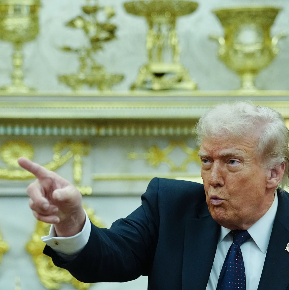 Trump kritisierte Spanien und Großbritannien scharf. - Foto: Kay Nietfeld/dpa