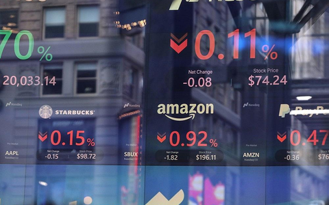 Börsenkurse von Starbucks und Amazon (Archiv) - Foto: via dts Nachrichtenagentur