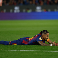 Raphinha und der FC Barcelona sind im Pokal an Atlético Madrid gescheitert. - Foto: Joan Monfort/AP/dpa