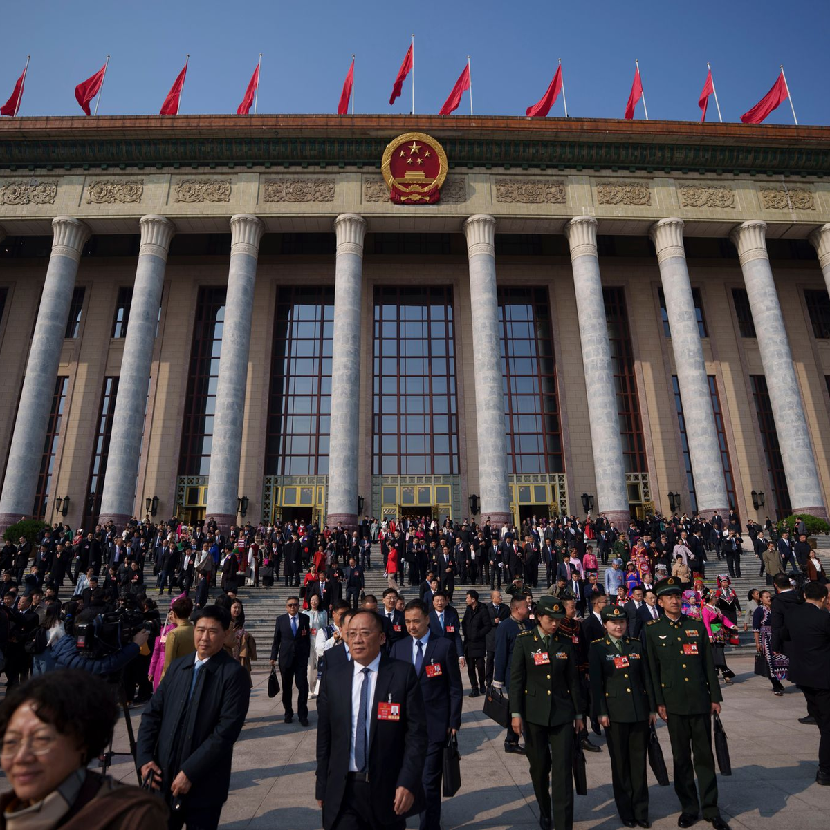 Beim Nationalen Volkskongress wird der Fünfjahresplan vorgestellt. (Symbolbild)  - Foto: Vincent Thian/AP/dpa