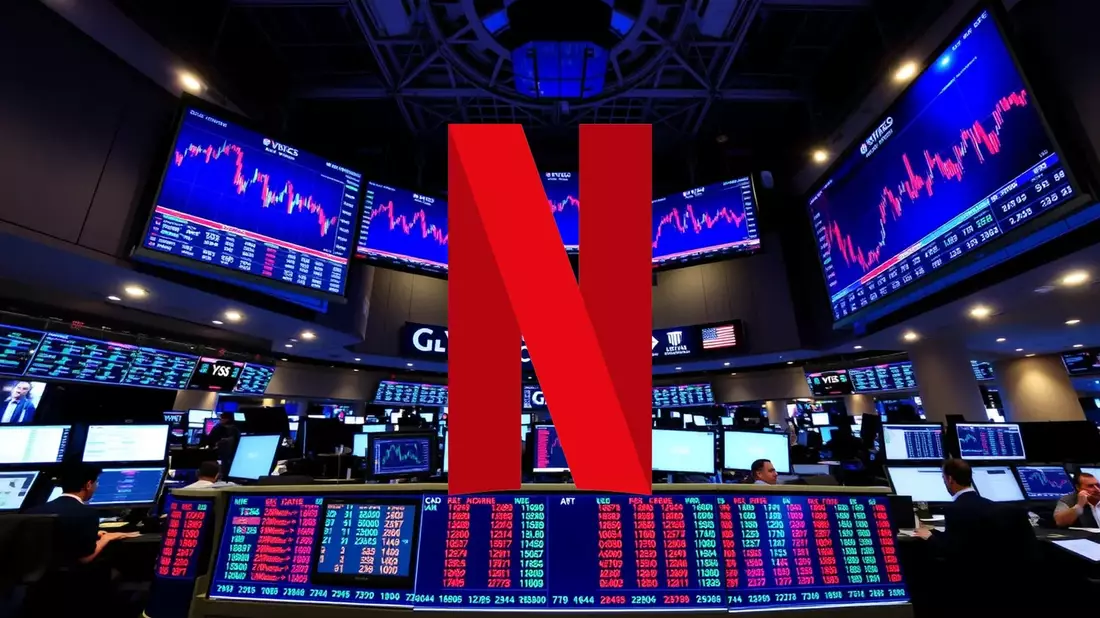 Netflix: La acción se dispara tras abandonar una megaadquisición Illustration mit AI erstellt übermittelt durch boerse-global.de