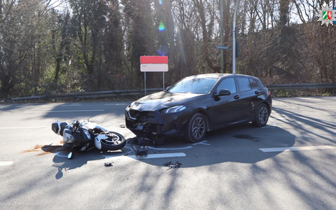 POL-OB: Vorfahrtscrash - Motorradfahrer schwer verletzt - Foto: presseportal.de