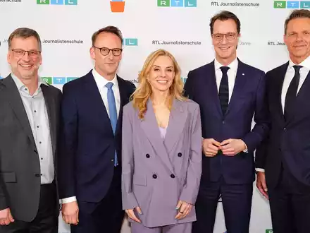 25 Jahre RTL Journalistenschule: Jubiläumsfeier mit NRW-Ministerpräsident Hendrik Wüst und Medienprominenz in Köln - Foto: presseportal.de