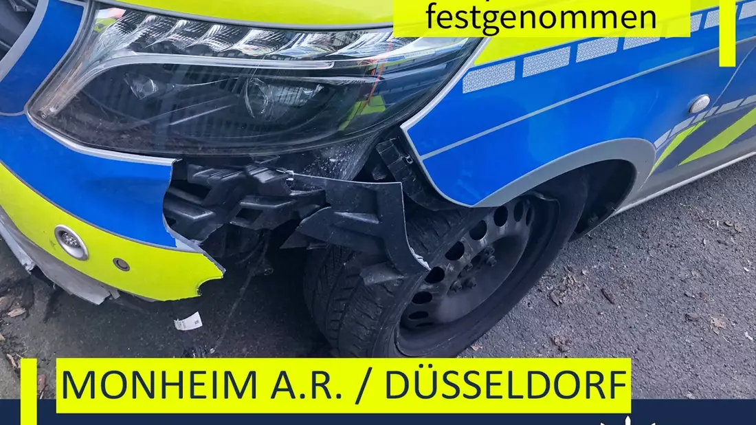 POL-ME: Streifenwagen bei Verfolgungsfahrt verunfallt: Tatverdächtiger von Spezialkräften festgenommen - 2603020 - Bild: presseportal.de