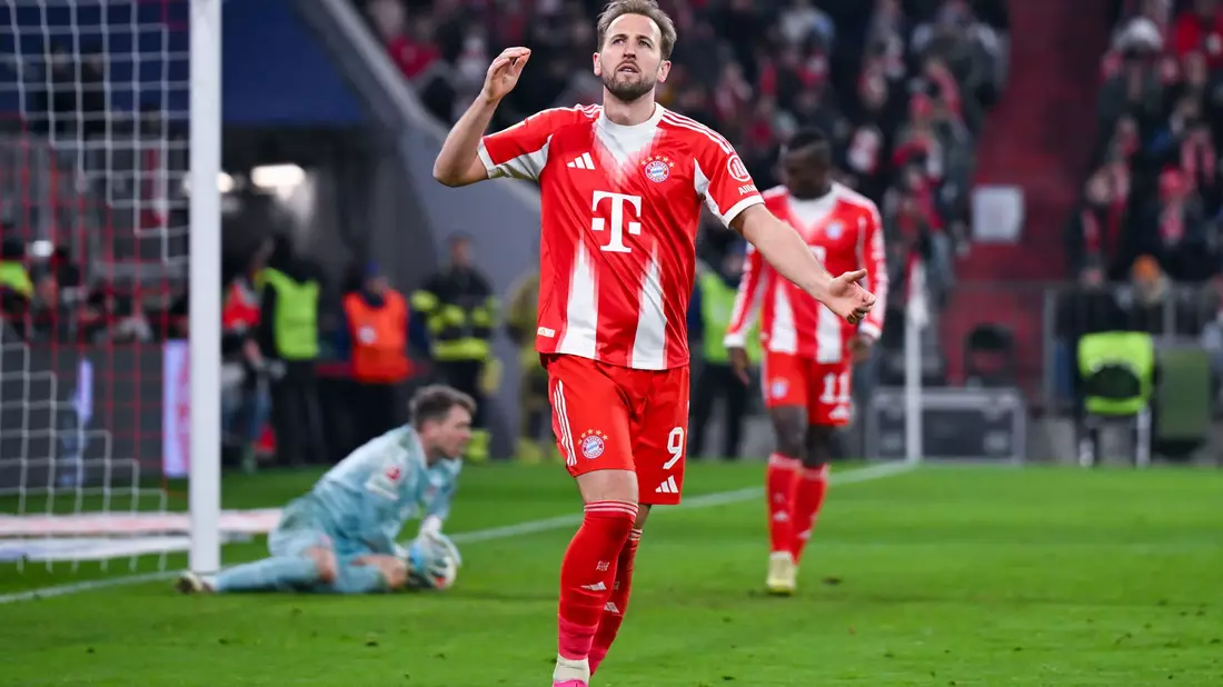 Kane jagt den Lewandowski-Rekord. (Archivbild) - Bild: Sven Hoppe/dpa