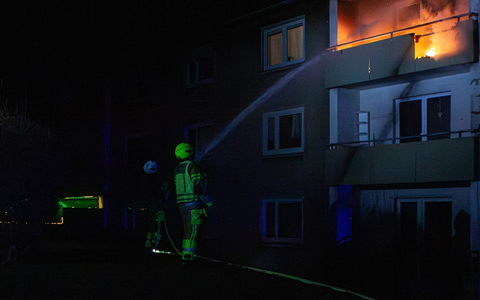 FW-MK: Brennender Balkon in der Nacht auf Mittwoch - Foto: presseportal.de
