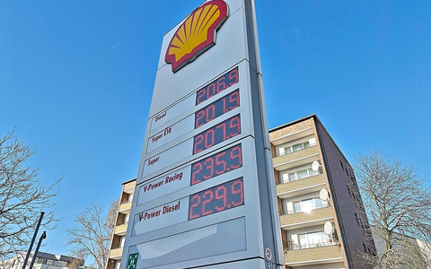 Shell-Tankstelle am 04.03.2026 - Foto: via dts Nachrichtenagentur