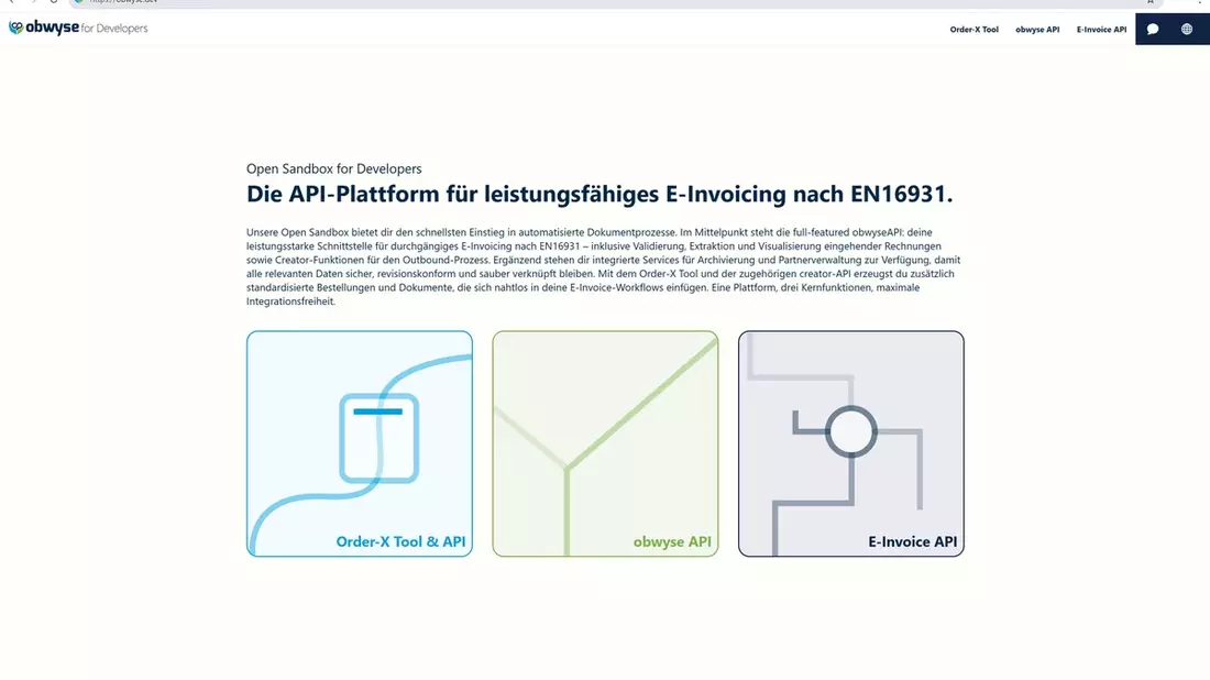 OXSEED veröffentlicht umfangreiche API-Collection zur E-Rechnungspflicht / obwyse.dev kommt zusätzlich mit kostenlosem Generator für Order-X Bestellungen - Bild: presseportal.de