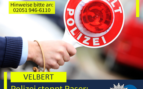POL-ME: Polizei stellt mutmaßlichen Raser: Auto beschlagnahmt - 2603027 - Foto: presseportal.de