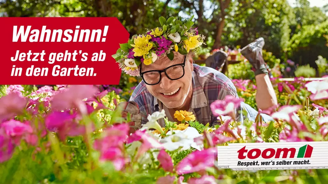 toom startet mit Kult-Hit und Schauspieler Martin Brambach in die Gartensaison / Neue Frühlingskampagne setzt auf Humor und Freude am Selbermachen - Bild: presseportal.de