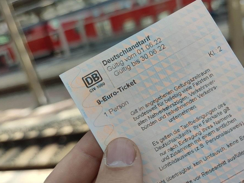 9-Euro-Ticket (Archiv) - Foto: via dts Nachrichtenagentur