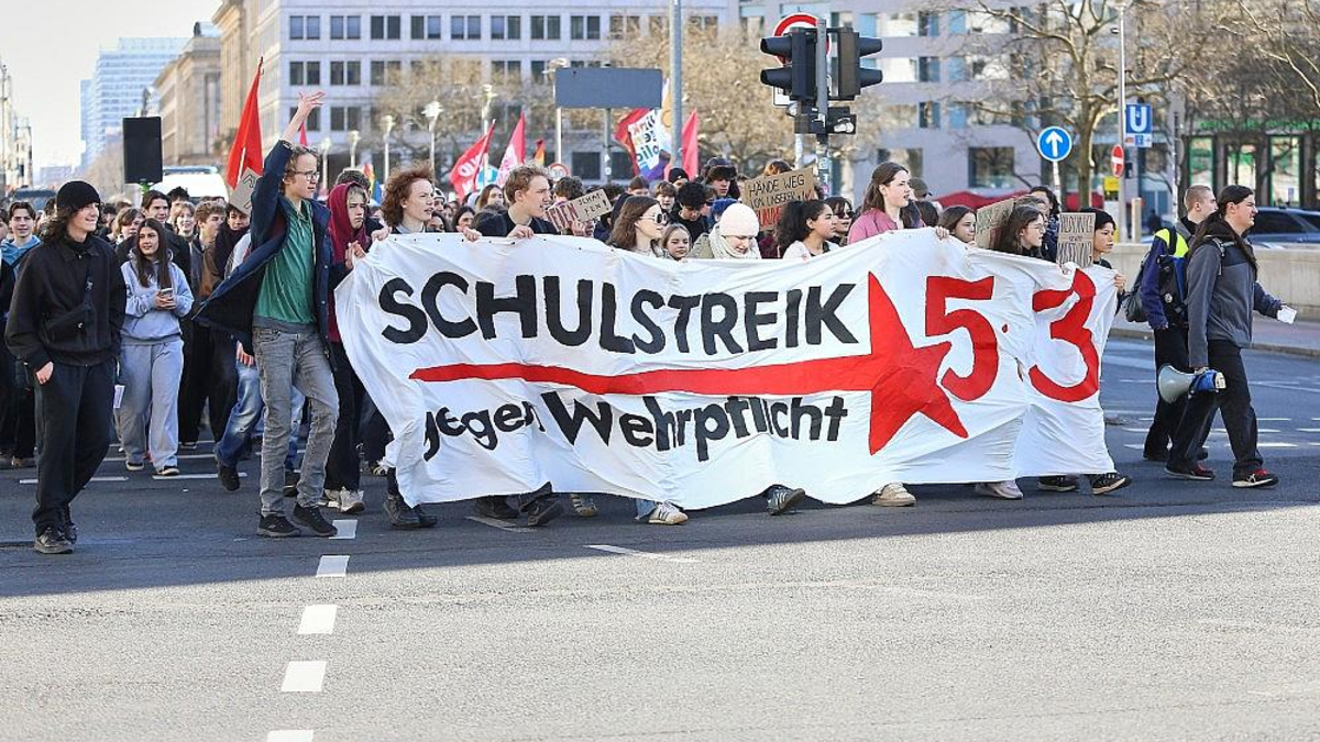 Schüler-Demo gegen Wehrdienstpläne am 05.03.2026 - Foto: via dts Nachrichtenagentur