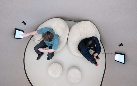 Eine interaktive Ausstellung im Dresdner Hygienemuseum widmet sich der mentalen Gesundheit.  - Foto: Sebastian Kahnert/dpa