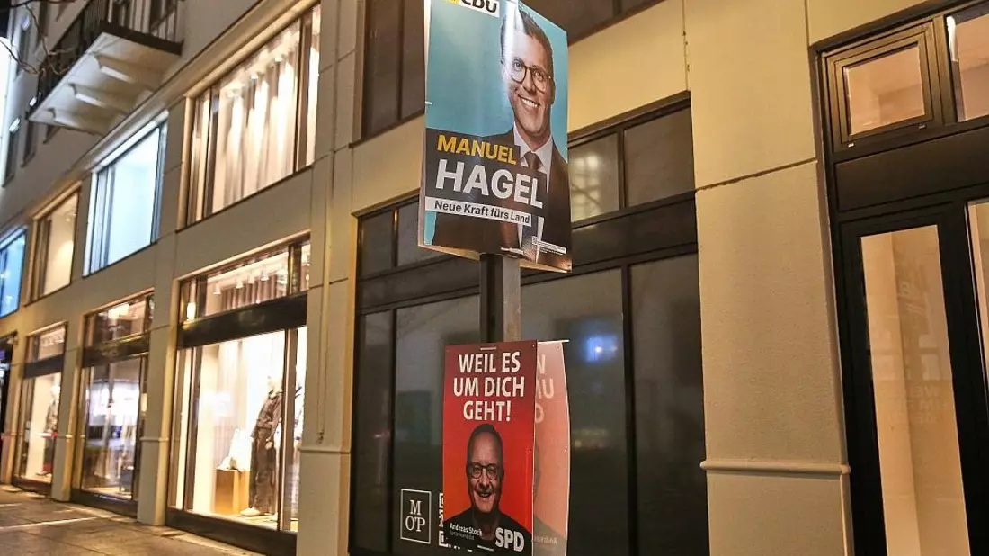 Wahlplakate zur Landtagswahl in Baden-Württemberg von CDU und SPD (Archiv) - Bild: via dts Nachrichtenagentur