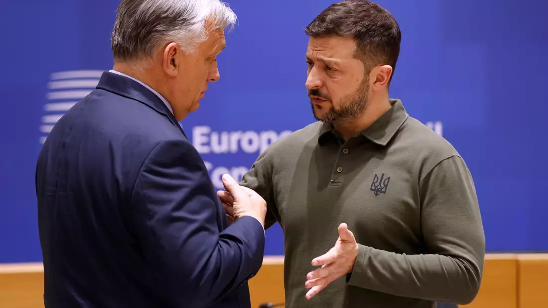 Die Beziehungen zwischen Ungarns Regierungschef Viktor Orban und dem ukrainischen Staatschef Wolodymyr Selenskyj waren noch nie wirklich gut. (Archivbild) - Bild: Omar Havana/AP/dpa