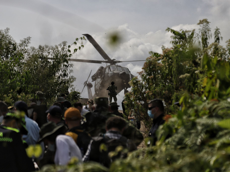 Kolumbiens Regierung hat fünf Kokainlabore nahe Ecuador zerstört. (Archivbild) - Foto: Álvaro Tavera/colprensa/dpa