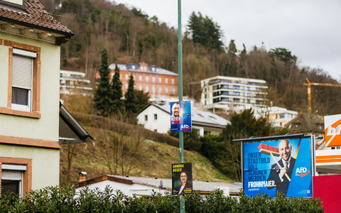 Markus Frohnmaier (AfD) will Ministerpräsident werden. - Foto: Philipp von Ditfurth/dpa