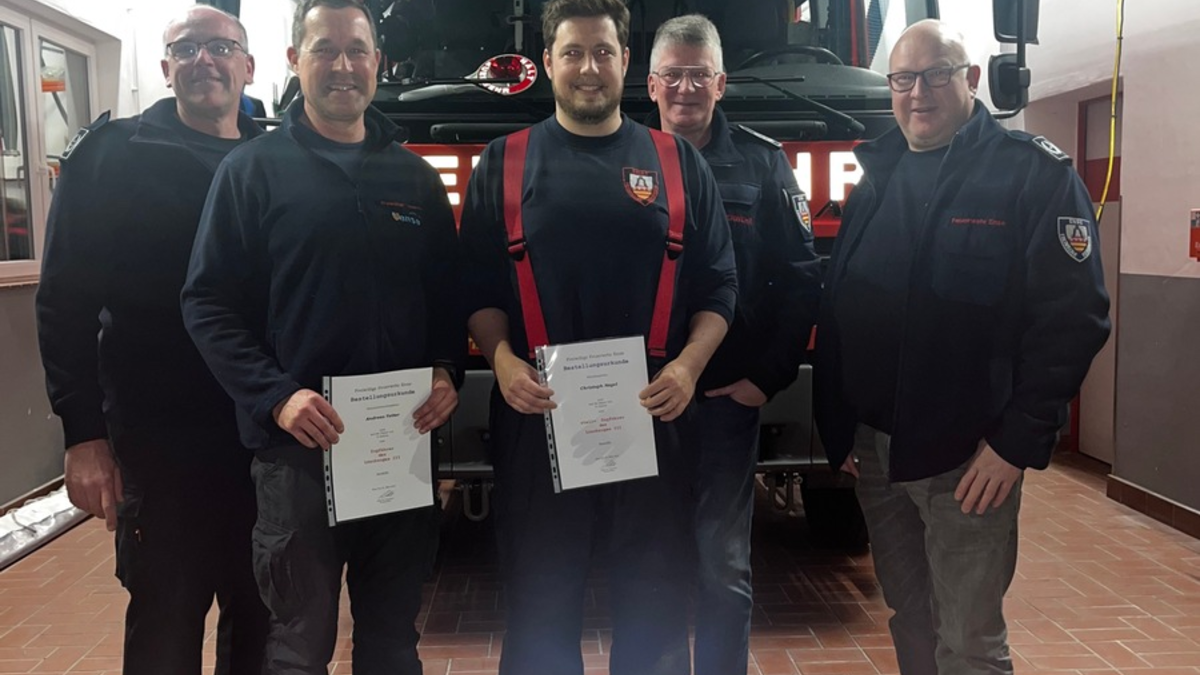 FW Ense: Führungswechsel im 3. Zug / erfahrenes Duo aus Höingen und Hünningen an der Spitze des Löschzugs - Foto: presseportal.de