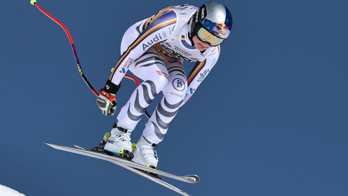 Emma Aicher rast auch in Val di Fassa auf das Podest. - Foto: Marco Trovati/AP/dpa