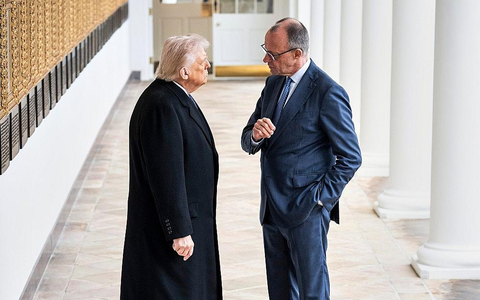 Donald Trump und Friedrich Merz am 03.03.2026 - Foto: Bergmann, Guido/BPA via dts Nachrichtenagentur