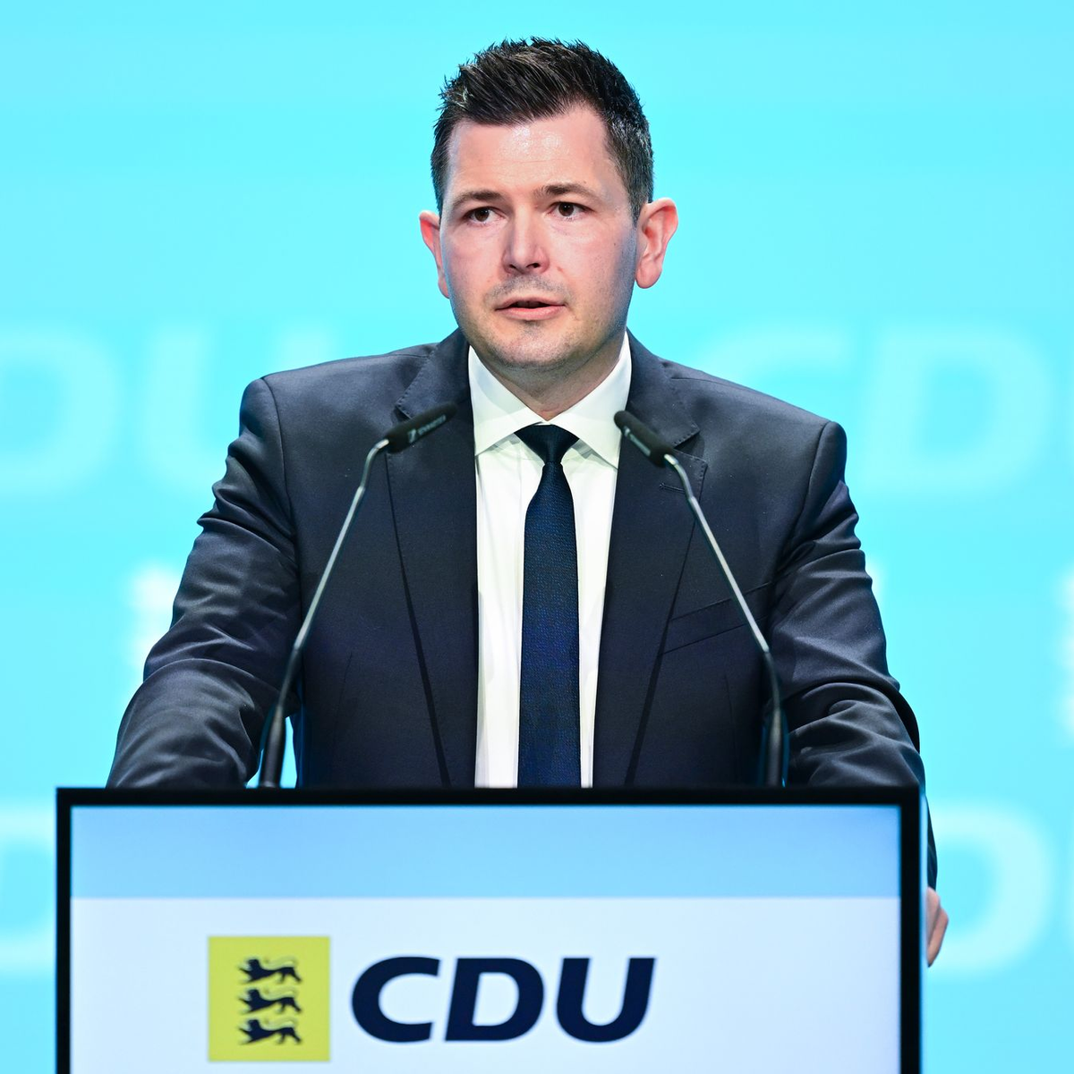 CDU-Generalsekretär Tobias Vogt wirft den Grünen eine schmutzige Wahlkampfführung vor. (Archivbild) - Foto: Bernd Weißbrod/dpa