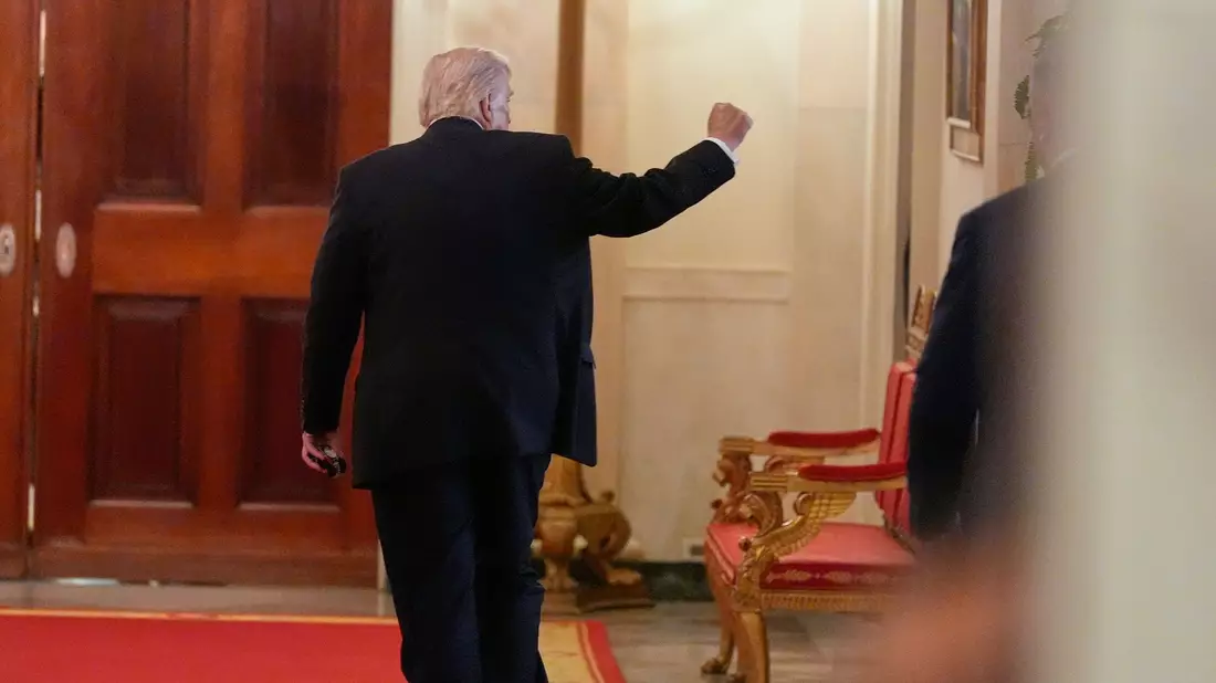US-Präsident Donald Trump fordert vom Iran eine «bedingungslose Kapitulation».  - Bild: Alex Brandon/AP/dpa