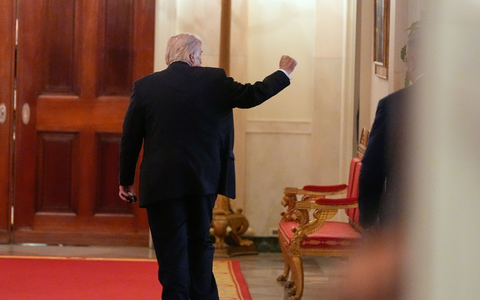 US-Präsident Donald Trump fordert vom Iran eine «bedingungslose Kapitulation».  - Foto: Alex Brandon/AP/dpa